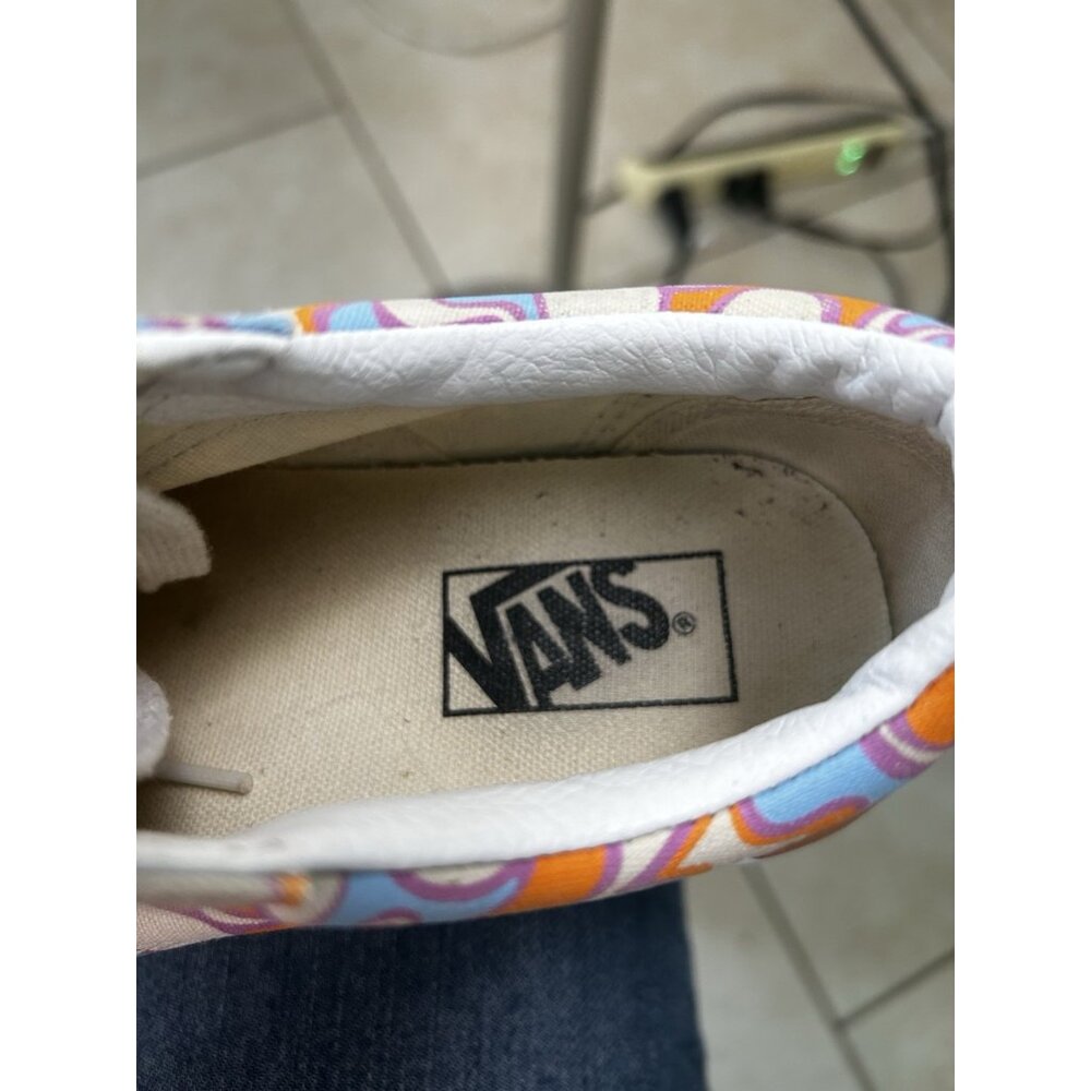 Vans Old Skool Stacked Womens Size 7.5 Uv Ink Peace Platform Orange Purple - Picture 2 of 14